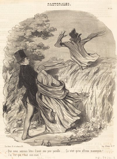 Wat zijn we dom om zo bang te zijn... door Honoré Daumier