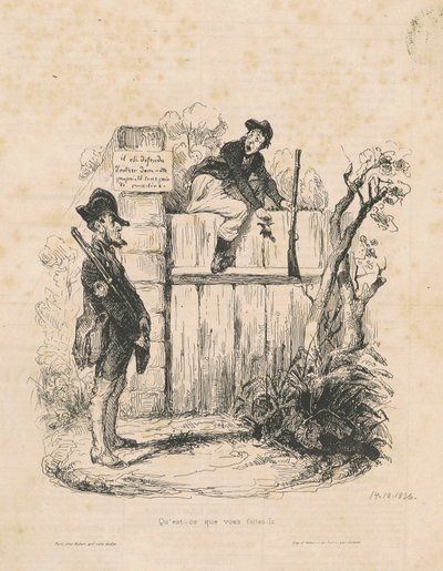 Wat doe je daar... door Honoré Daumier