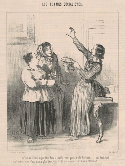 Wat is de vrouw vandaag in de samenleving... door Honoré Daumier