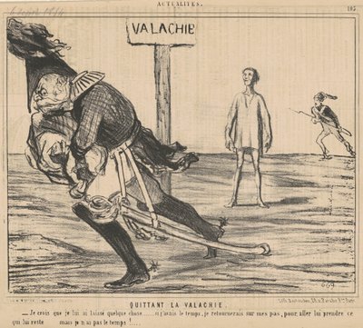 Vertrek uit Walachije door Honoré Daumier