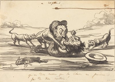 Dat men nog zegt dat de jacht... door Honoré Daumier