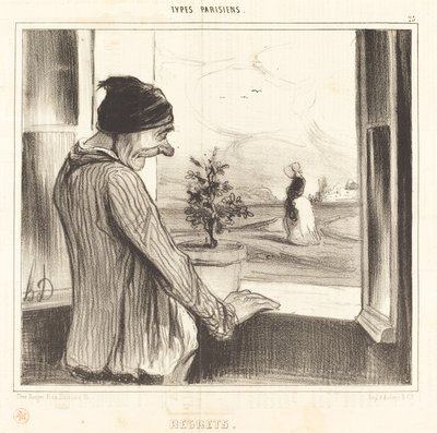 Spijt door Honoré Daumier