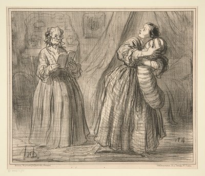 Repetitie d door Honoré Daumier