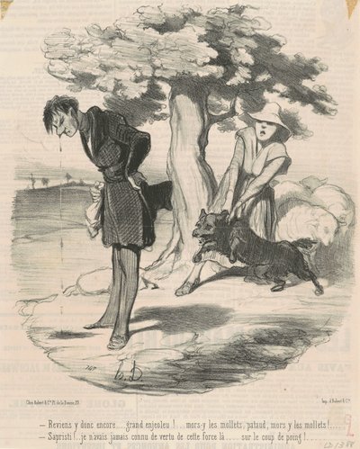 Kom dus nog eens terug ... grote verleider! ... door Honoré Daumier