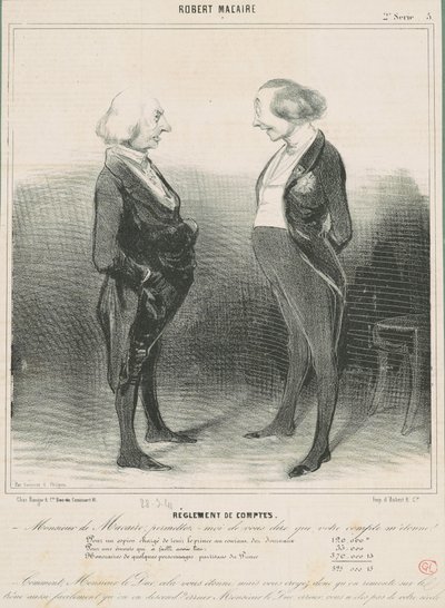 Afrekening door Honoré Daumier
