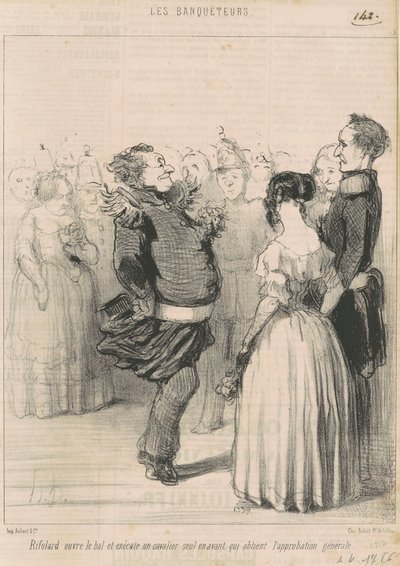 Rifolard opent het bal... door Honoré Daumier