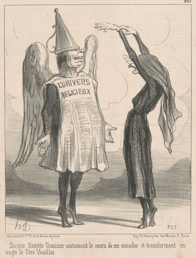 Sainte Rosette Tamisier ... door Honoré Daumier