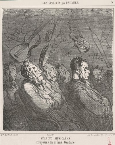 Muzikale sessies door Honoré Daumier