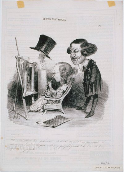 Groteske Scènes - Oh! Het is bewonderenswaardig door Honoré Daumier