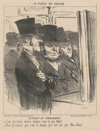 Zich Voordoen als Kenners door Honoré Daumier
