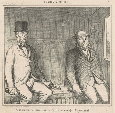 Enige manier om veilig te handelen door Honoré Daumier