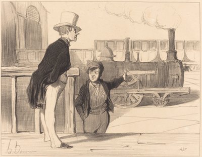 Is mijn machine goed? Ik geloof van wel... door Honoré Daumier