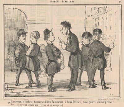 Als je wilt, koop ik je tweehonderd knikkers... door Honoré Daumier