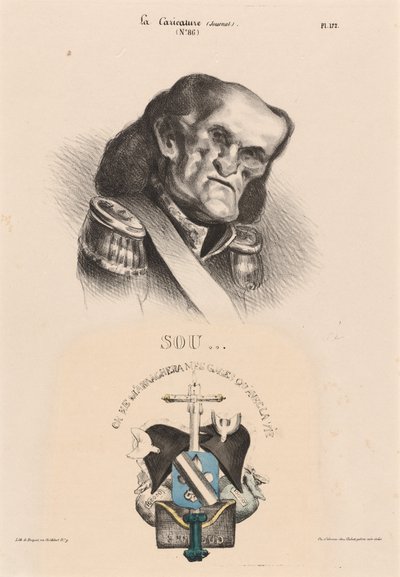 Soult (Maarschalk) door Honoré Daumier