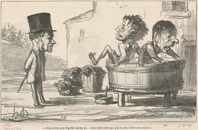 Wees dus niet zo vies... door Honoré Daumier