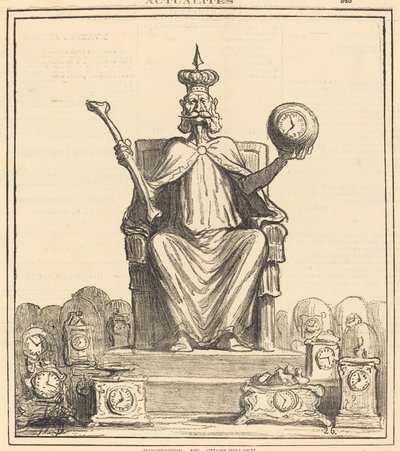 Opvolger van Karel de Grote door Honoré Daumier