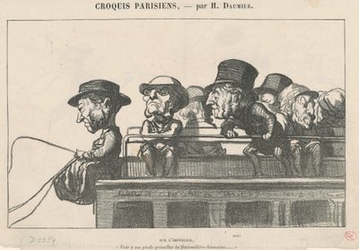 Op de Imperiale door Honoré Daumier
