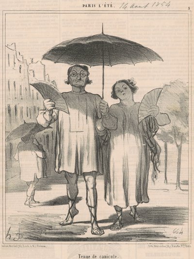 Hittegolf outfit door Honoré Daumier