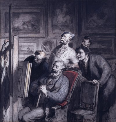 De amateurs door Honoré Daumier