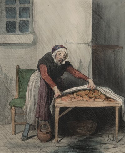 Het Hoofdstuk van Interpretaties, plaat 8: Elke brand vreest koud water door Honoré Daumier