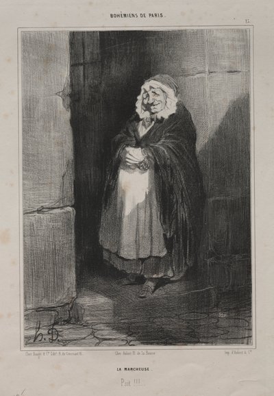 De voetganger door Honoré Daumier