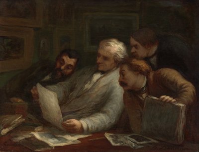 De Prentverzamelaars door Honoré Daumier