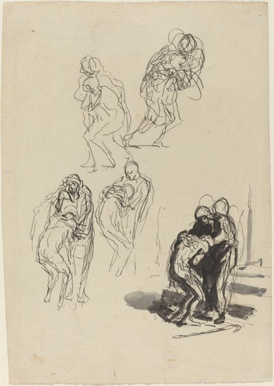 De Verloren Zoon door Honoré Daumier