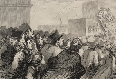 De spoorweg: De zondagse excursie door Honoré Daumier