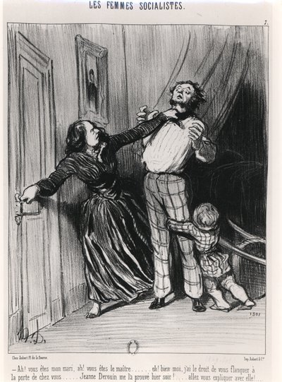 De socialistische vrouwen, 1849 door Honoré Daumier