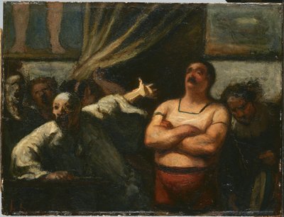 De sterke man door Honoré Daumier