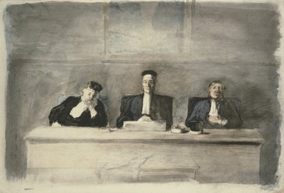 De drie rechters door Honoré Daumier