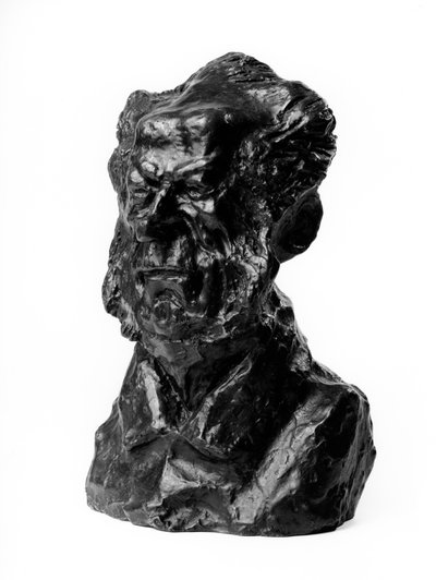 De bustes van de Celebrites du Juste Milieu. Karikatuur door Baron Jacques Antoine Adrien Delort, generaal en afgevaardigde. De spotter. Beeldhouwwerk door Honore Daumier, 19e eeuw door Honoré Daumier