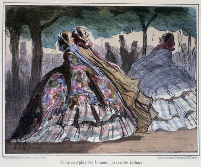 Ze zijn geen vrouwen, ze zijn ballonnen - door Daumier door Honoré Daumier
