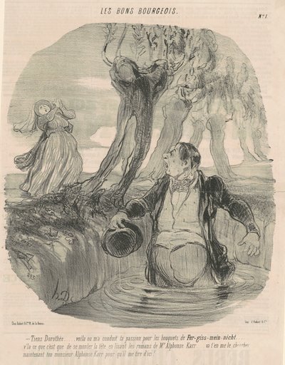 Kijk Dorothée... Dit is waar het me heeft gebracht... door Honoré Daumier