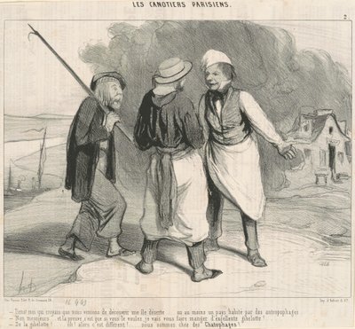 Tiens! Ik dacht dat we net hadden ontdekt... door Honoré Daumier