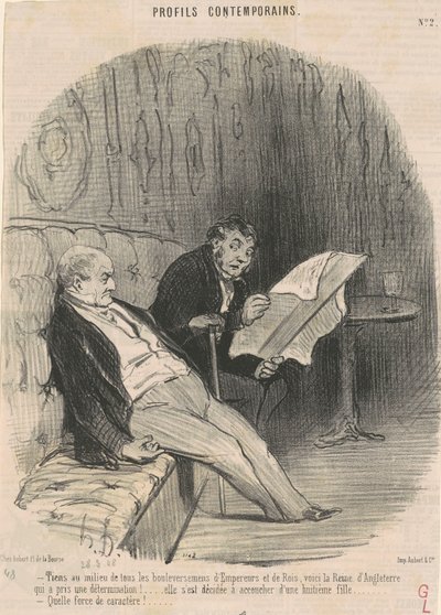Houd stand te midden van ...omwentelingen... door Honoré Daumier