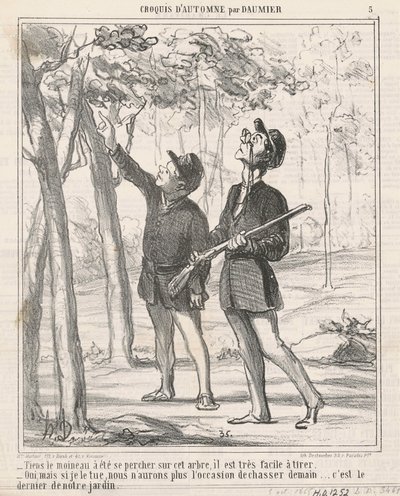 Tiens, de Mus is Verdwenen door Honoré Daumier