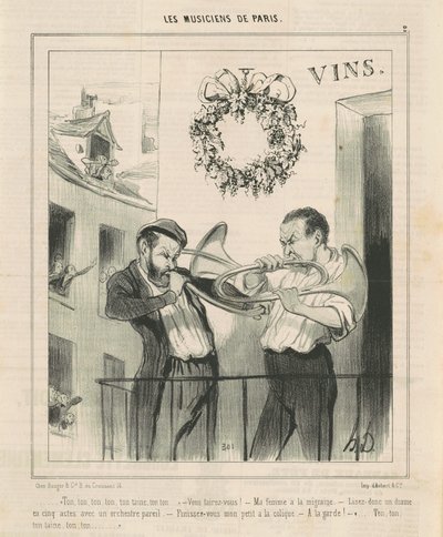 Ton, ton ... ton taine ... door Honoré Daumier