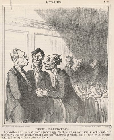 Altijd de hippofagen door Honoré Daumier