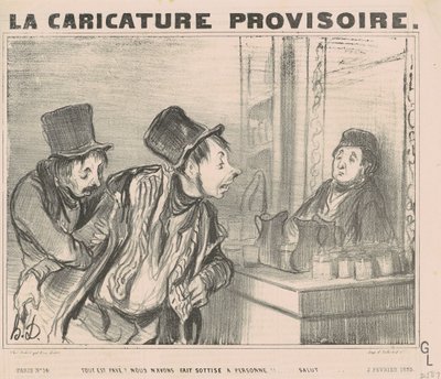 Alles is betaald? We hebben... gegroet door Honoré Daumier