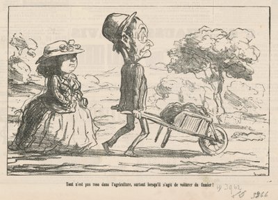 Niet Alles is Rozengeur in de Landbouw... door Honoré Daumier