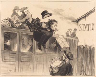 Dertig seconden station door Honoré Daumier