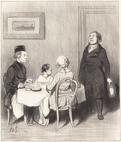 Een Vriend is een Krokodil... door Honoré Daumier