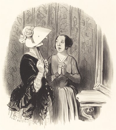 Een Pamela Hoed door Honoré Daumier