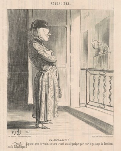 Een Decemberist door Honoré Daumier