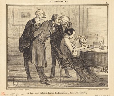 Een valse vaas uit Japan maken... door Honoré Daumier