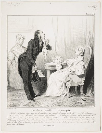 Un Homme Sensible door Honoré Daumier