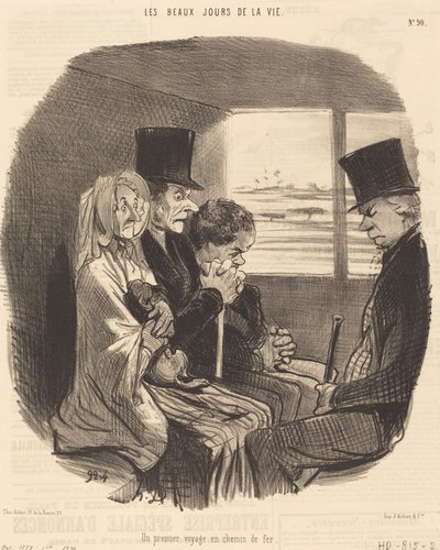 Een eerste treinreis door Honoré Daumier