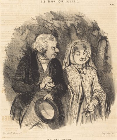 Een terugkeer van de jeugd door Honoré Daumier
