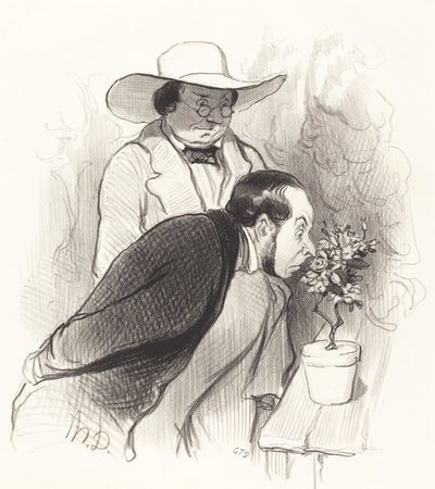 Een Triomf van de Botanist door Honoré Daumier